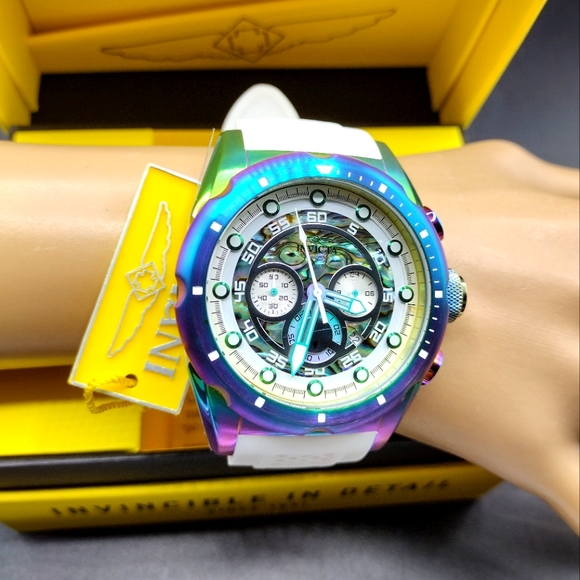 FIRM PRICE-New Invicta Iridescent Speedway Chronograph Men's Watch. - Picture 2 of 11